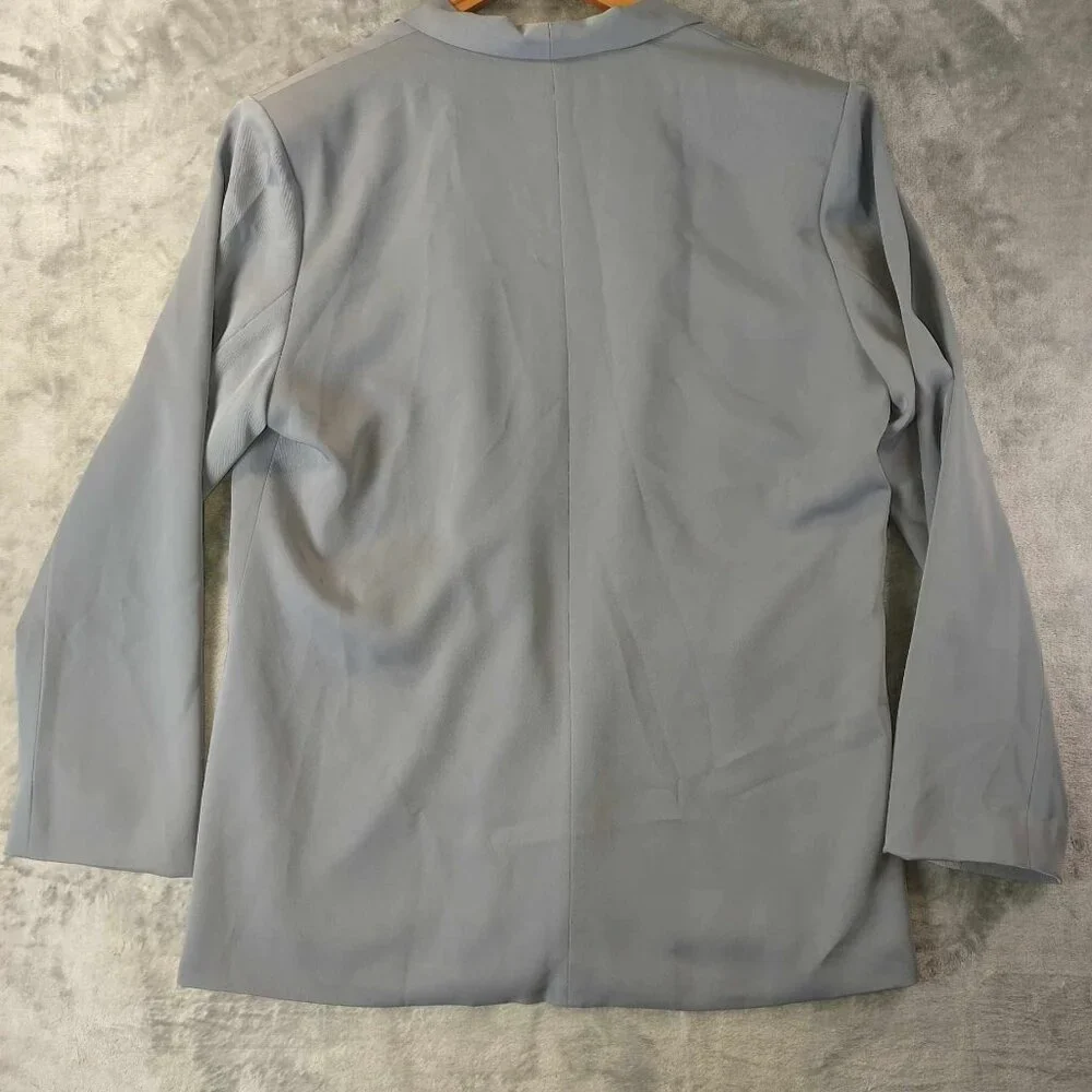 Urban Coco Womens XXL Grey Sophisticated Old Money Vintage Elegant Church Jacket